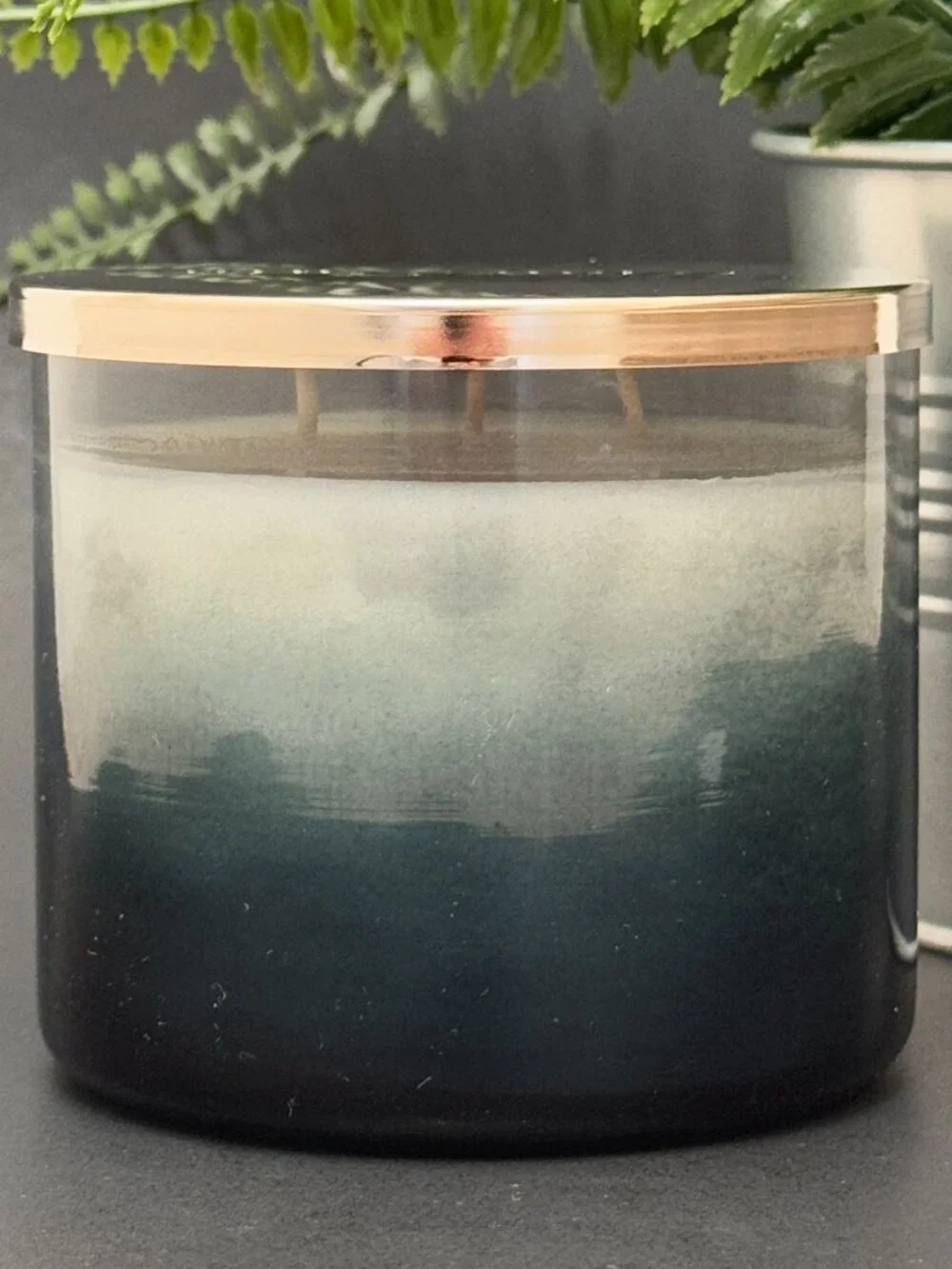 BBW Bergamot Waters White Barn Bath & Body Works 3 Wick Candle - Picture 2 of 10